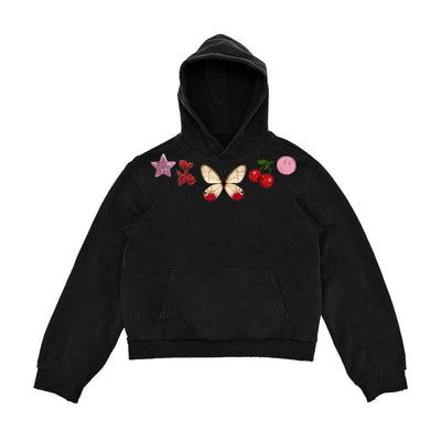 Sudadera con Capucha Estilo Ins Mariposas - Diseño Único y Versátil - Image 9