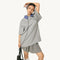 Playera Retro Bordada Oversized de Manga Corta