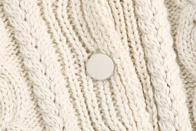 Cardigan Tejido Suave con Cuello de Pelaje - Chaqueta Acogedora - Image 11