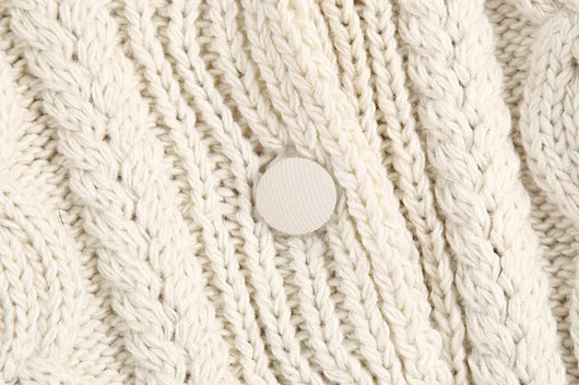 Cardigan Tejido Suave con Cuello de Pelaje - Chaqueta Acogedora - Image 11