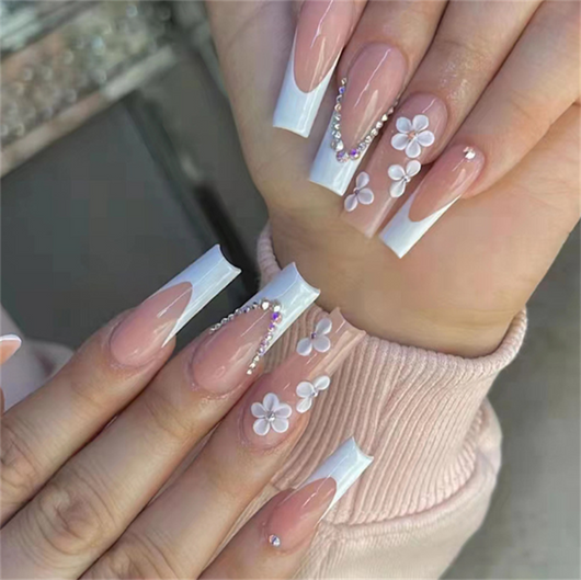 Parches de Manicura Transparentes de Larga Duración para Mujer - Image 3