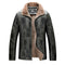 Chaqueta de Cuero para Hombre Adulto con Forro de Terciopelo