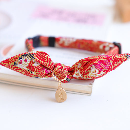 Collar Festivo para Mascotas con Lazo y Campana - Gato, Cachorro y Conejo - Image 11