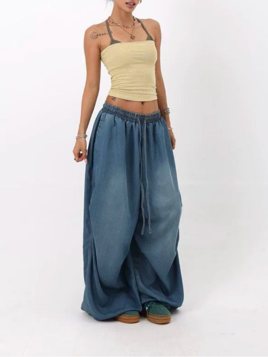 Jeans Vintage Cintura Alta Pierna Ancha Suelta - Image 10