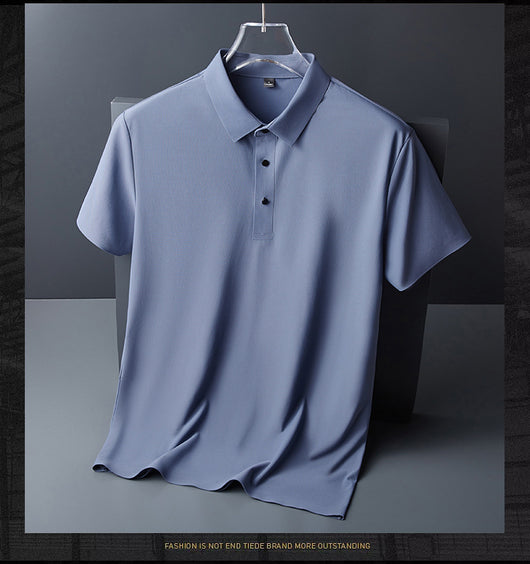 Camiseta Manga Corta Transpirable con Solapa para Hombre - Image 5