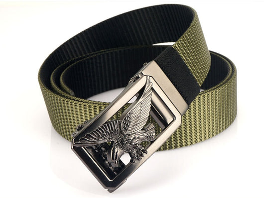 Cinturón Bicolor para Hombre con Hebilla Automática Giratoria sin Dientes - Image 8
