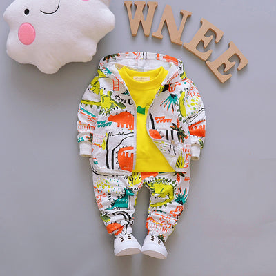 Conjunto de Tres Piezas de Suéter Casual para Niño - Image 3