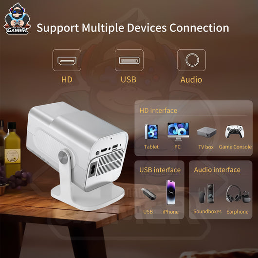Consola de Juegos Android con Proyector 4K, WiFi y Control Inalámbrico - Image 27