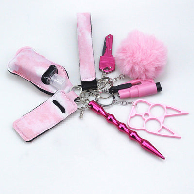 Llavero de Defensa Personal para Mujeres con Silbato y Desinfectante - Image 12