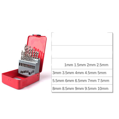 Set de 25 Brocas de Torsión Multimaterial para Madera, Hierro y Aluminio - Image 7