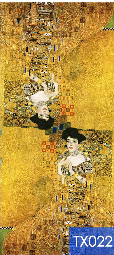 Pañoleta de Cachemira con Estampado Digital Inspirado en Pintura al Óleo - Image 34
