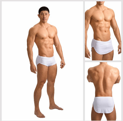 Shorts de Casa Tipo Bóxer en Seda de Hielo Cintura Baja para Hombre - Image 11