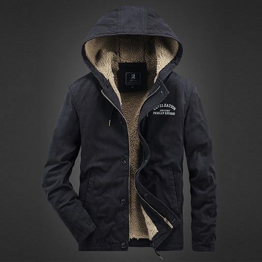 Chaqueta Casual de Algodón con Solapa para Hombre