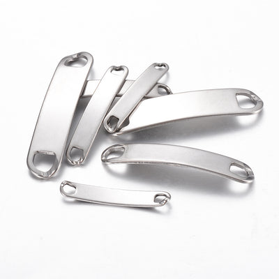 Conector de Pulsera Acero Inoxidable Placa Curva - Image 15