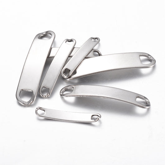 Conector de Pulsera Acero Inoxidable Placa Curva - Image 15