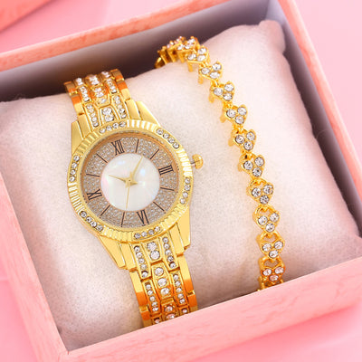 Reloj de Pulsera Elegante de Lujo con Diamantes Incrustados y Superficie de Cielo Estrellado para Mujer - Image 8