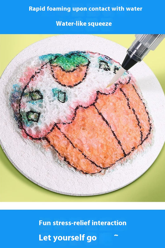 Esponja de Pintura Infantil de Pulpa de Madera - Image 9
