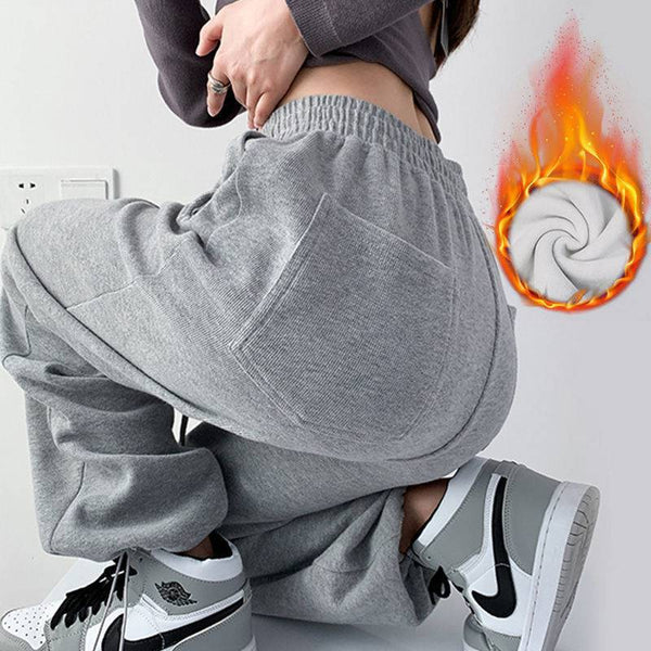 Pantalones Anchos de Cintura Alta Cómodos para Primavera y Otoño