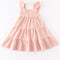 Vestido Infantil Niña Color Sólido Largo Rodilla