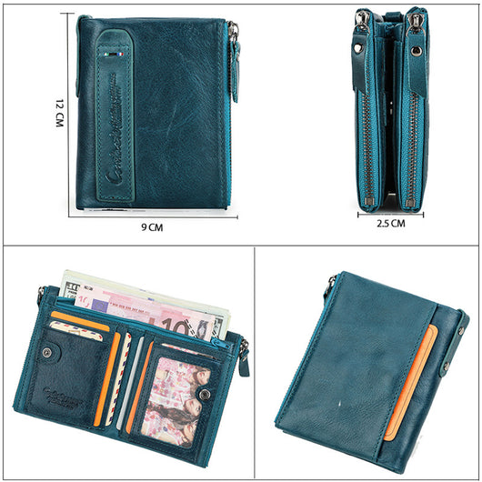 Billetera Compacta de Cuero Genuino para Hombre - Image 3