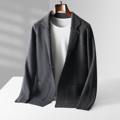 Cardigan de Cachemira para Hombre - Suéter Grueso Business Casual - Image 6