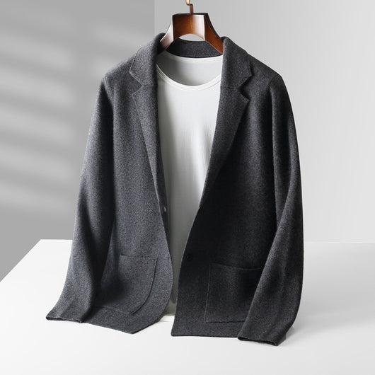 Cardigan de Cachemira para Hombre - Suéter Grueso Business Casual - Image 6