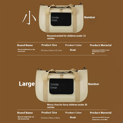 Bolsa Bandolera Portátil para Mascotas - Transportín Gato Ligero - Image 4