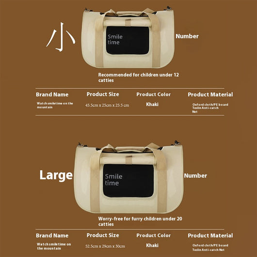 Bolsa Bandolera Portátil para Mascotas - Transportín Gato Ligero - Image 4