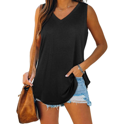 Musculosa Tuxedo Escote V Elegante Ajustada - Image 23