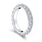 S925 Sterling Plateado 3mm Round Stone Full Body Ring Luxury Net Rojo Full Circle Diamond Ring Female Blanco Dorado 4.5size