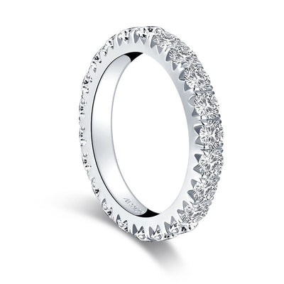 Anillo de Plata 925 con Piedra Redonda 3mm - Diseño Lujo Circón Completo para Mujer - Image 7