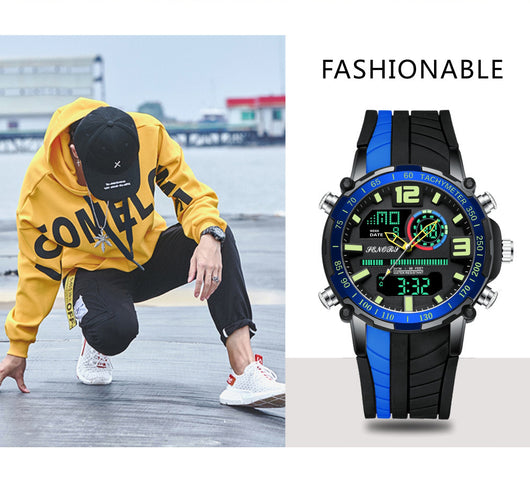 Reloj Deportivo Multifunción con Doble Pantalla para Hombre - Image 10