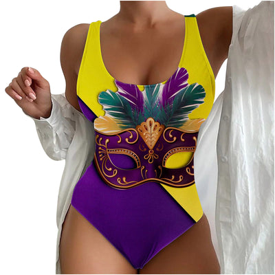Traje de Baño Enterizo para Mujer con Contraste 3D - Diseño Moderno Playero - Image 18
