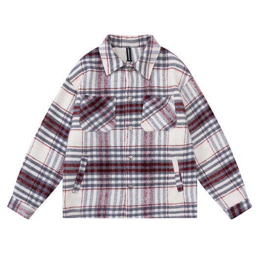 Chaqueta Acolchada de Cuadros para Hombre - Otoño e Invierno - Image 13