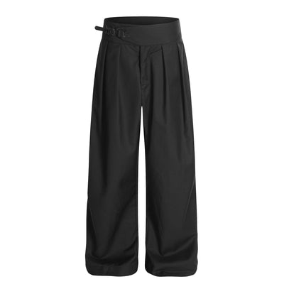 Pantalones Casuales Sofisticados Unisex Corte Relajado Estilo Retro Americano - Image 16