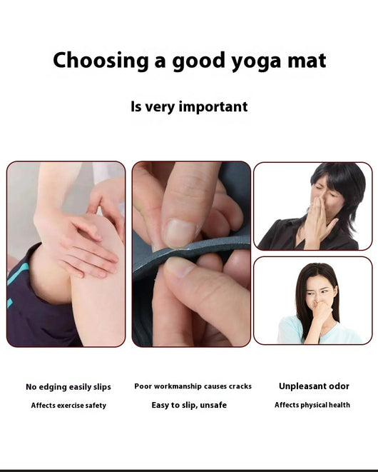 Tapete de Yoga Antideslizante para Principiantes con Bordes de Seguridad - Image 13