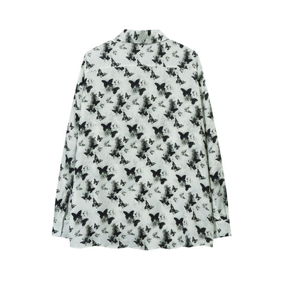 Camisa Suelta Estampado Floral Completo para Hombre - Image 22