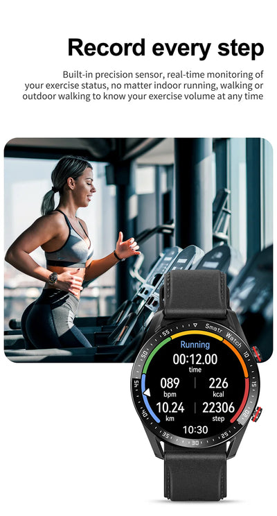 Reloj Inteligente ECG con Llamadas Bluetooth y Correa de Acero Inoxidable - Image 19