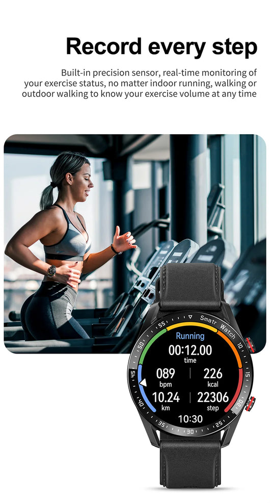 Reloj Inteligente ECG con Llamadas Bluetooth y Correa de Acero Inoxidable - Image 19