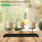 Candelabro de Tres Brazos Modular con Plato Grande para Velas de Pilar de 4 Pulgadas