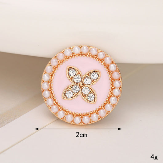 Adornos de Cristal Brillante para Zapatos - Accesorios DIY Estilo Clásico con Flor de Perla - Image 51