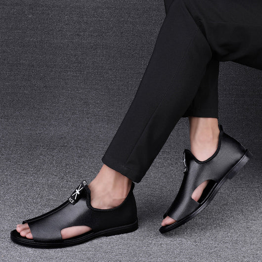 Sandalias de Cuero Premium para Hombre - Playa y Uso Diario Antideslizantes - Image 4