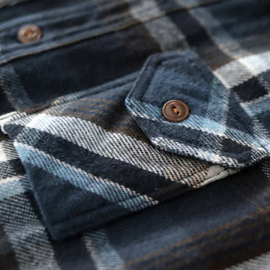 Abrigo Camisero Doble Tela Gruesa Estilo Americano para Primavera y Otoño - Image 12
