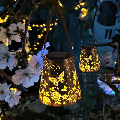 Lámpara Solar Mariposa para Jardín - Decoración Luminosa Hueca - Image 10