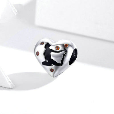 Pulsera de Plata Esterlina con Cuenta en Forma de Corazón - Image 9