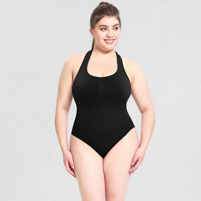 Jumpsuit Sensual de Talle Alto con Espalda T y Halter - Image 6
