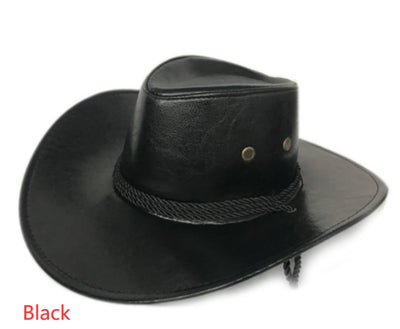 Sombrero Vaquero Estilo Oeste Americano de Cuero Sintético - Image 7