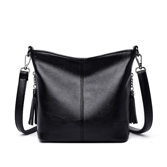 Bolso Bandolera Mujer de Gran Capacidad con Detalles de Borlas - Image 2