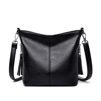 Bolso Bandolera Mujer de Gran Capacidad con Detalles de Borlas - Image 2