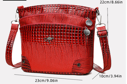 Bolso Vintage Multicompartimento para Madre - Bandolera Casual - Image 8